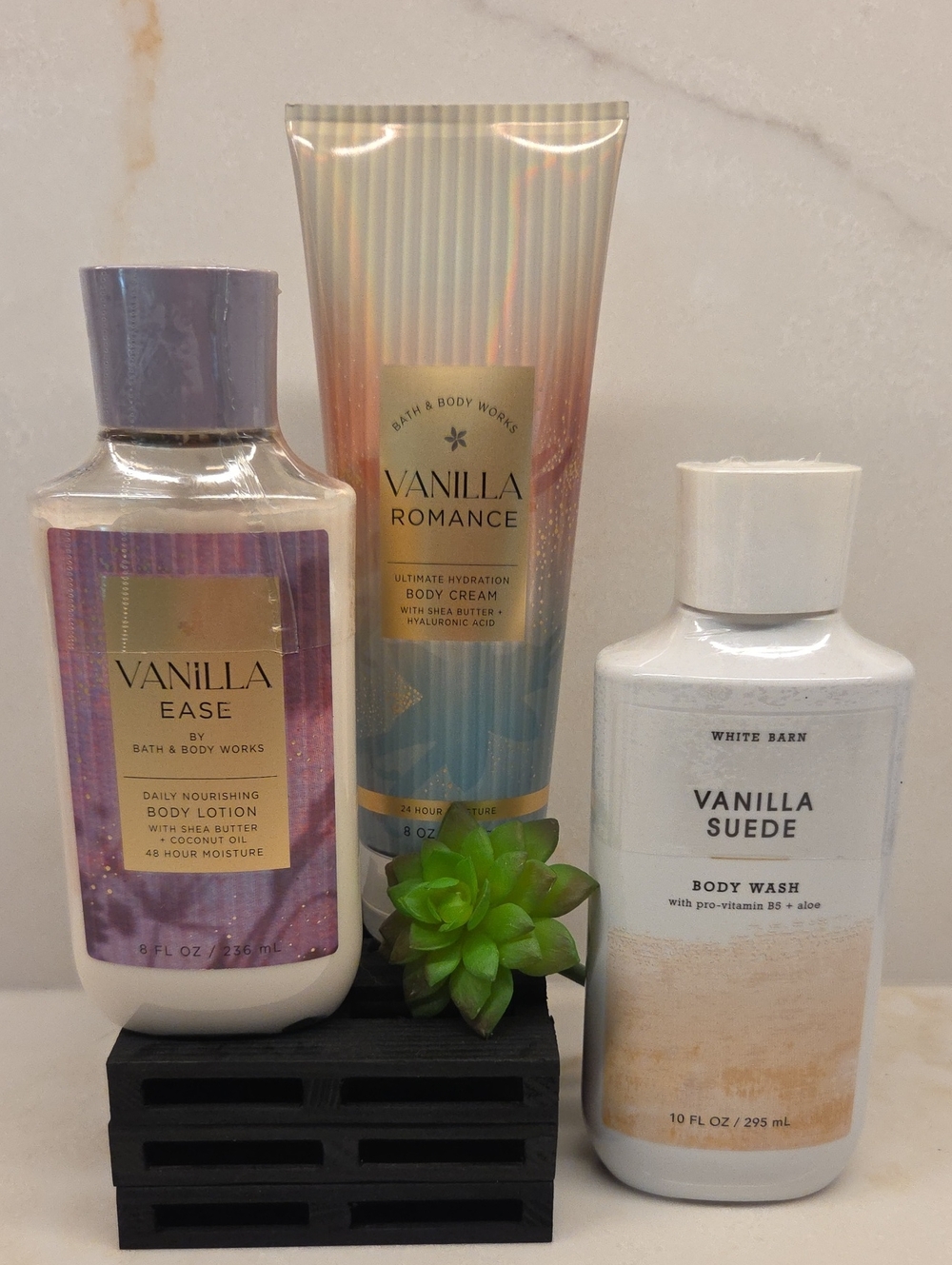 Bath & Body Works Vanilla Collection Trio - Cream, Lotion And Wash